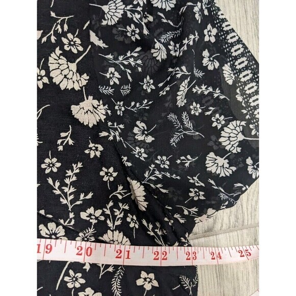 Lucky Brand Top Womens 2X Floral Cotton Modal Blend Boho Blouse Plus Sz XXL N14 - Picture 8 of 8